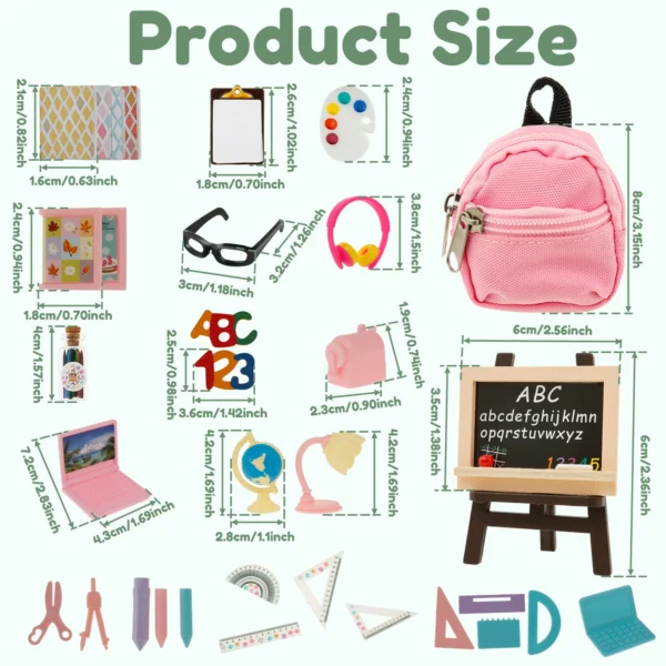 Adorable Mini School Supplies Set - Image 2