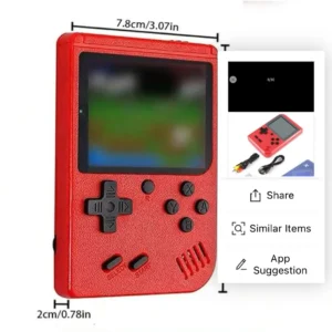 Red Retro Classic Games Console